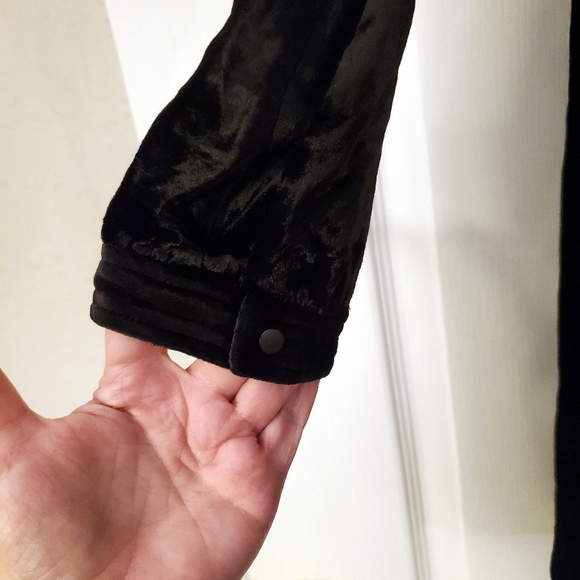 A.L.C. black velvet long sleeve dress 8 NWT - Picture 4 of 6